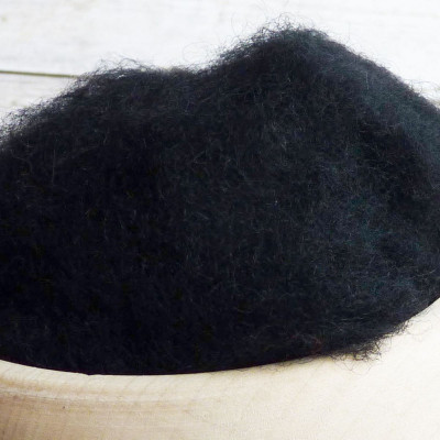 Wollvlies Schwarz