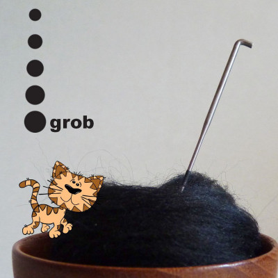 Fellnadel - grob - 32 Gauge - schwarze Markierung