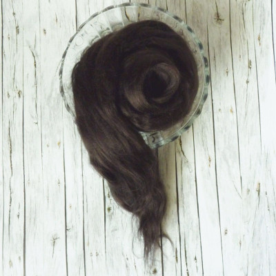 Viskosekammzug Kaffee