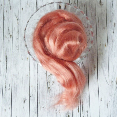 Viskosekammzug Pfirsich