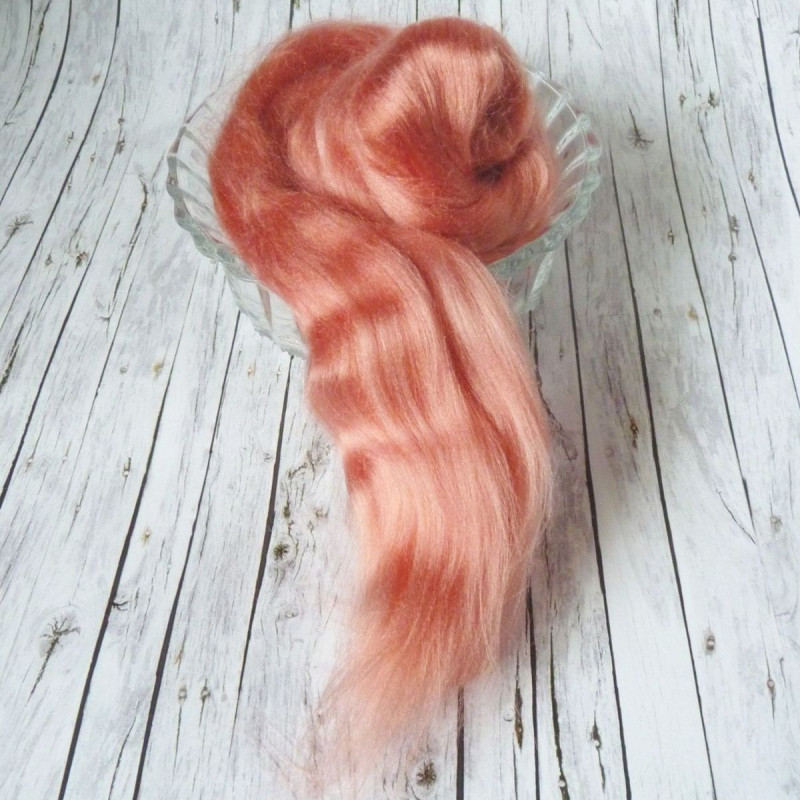 Viskosekammzug Pfirsich