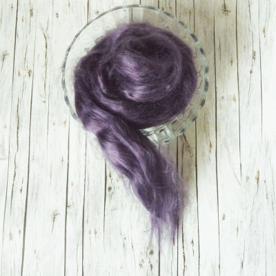 Viskosekammzug Aubergine