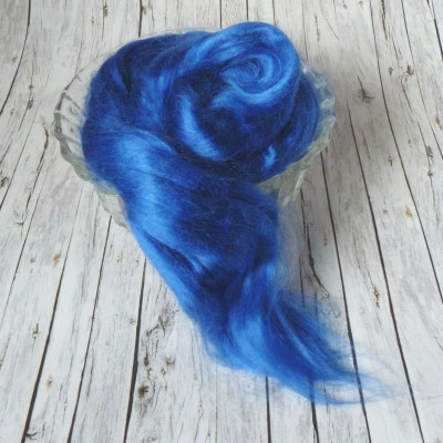 Viskosekammzug Silberblau