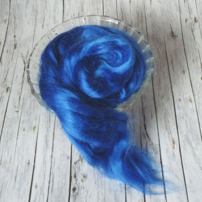 Viskosekammzug Silberblau