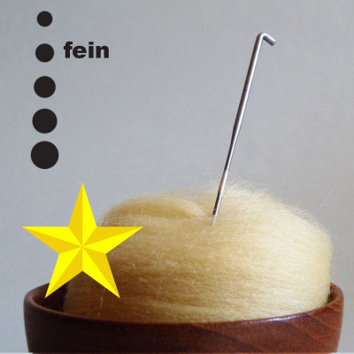 Sternnadel - 40 Gauge - champagner Markierung