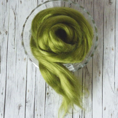 Viskosekammzug Pistazie