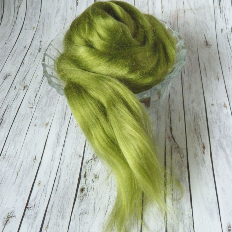 Viskosekammzug Pistazie