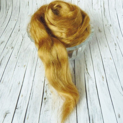 Viskosekammzug Goldbraun