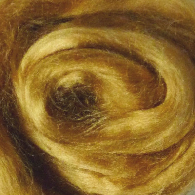 Viskosekammzug Goldbraun