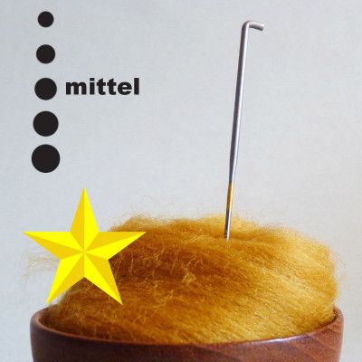 Sternnadel mittelfein 38 Gauge - gold markiert