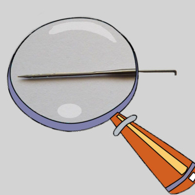 Sternnadel - mittel 36 Gauge - kupferfarben markiert