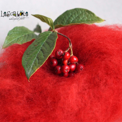 Merinovlies Beerenrot