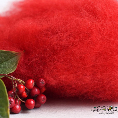 Merinovlies Beerenrot