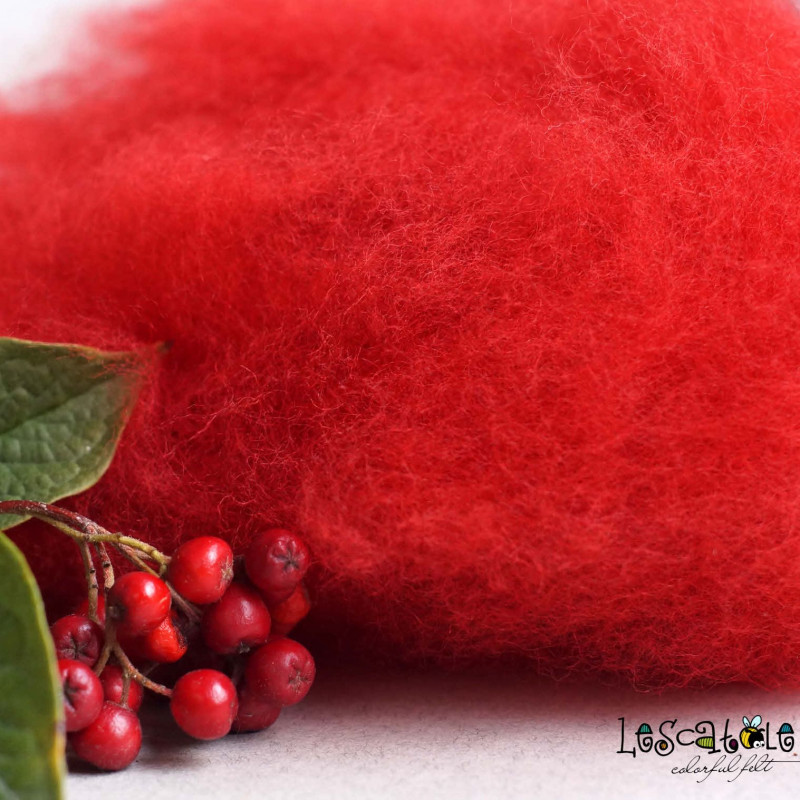 Merinovlies Beerenrot