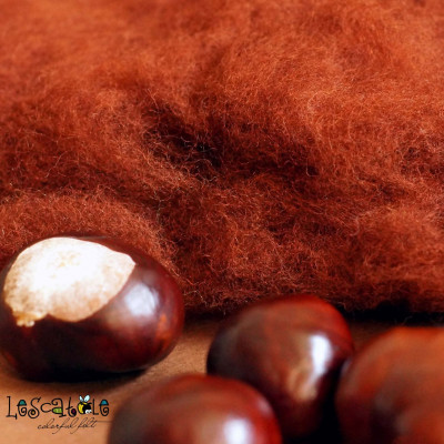 Merinovlies Kastanie