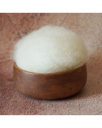 Naturweißes Bergschafvlies