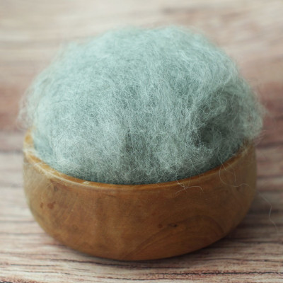 Hellgrau meliertes Vlies