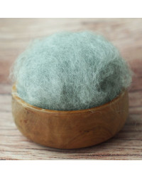 Hellgrau meliertes Vlies