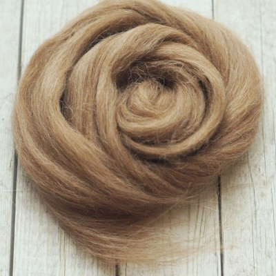 Alpaka Kammzug hellbeige