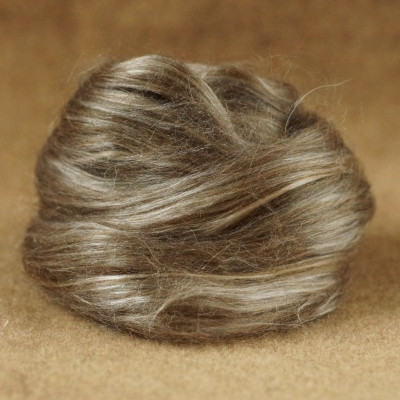 Mischkammzug Silberbraun