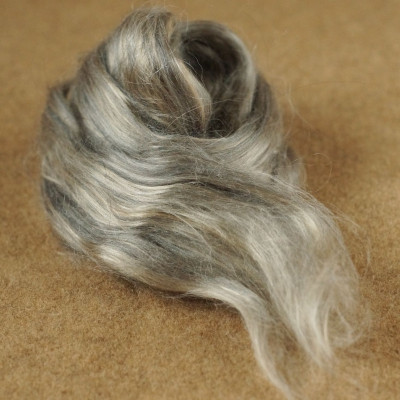 Mischkammzug Silbergrau