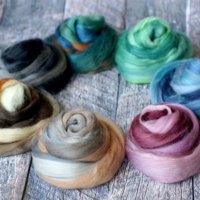 Kammzugset mit Farbverläufen