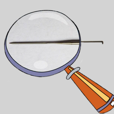 Kranznadel - sehr fein 42 Gauge - lachsfarbene Markierung