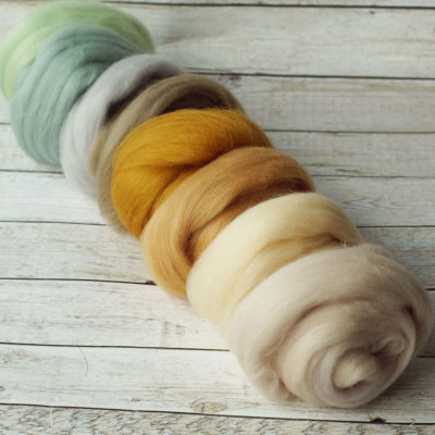 Kammzugset  Mint-Beige