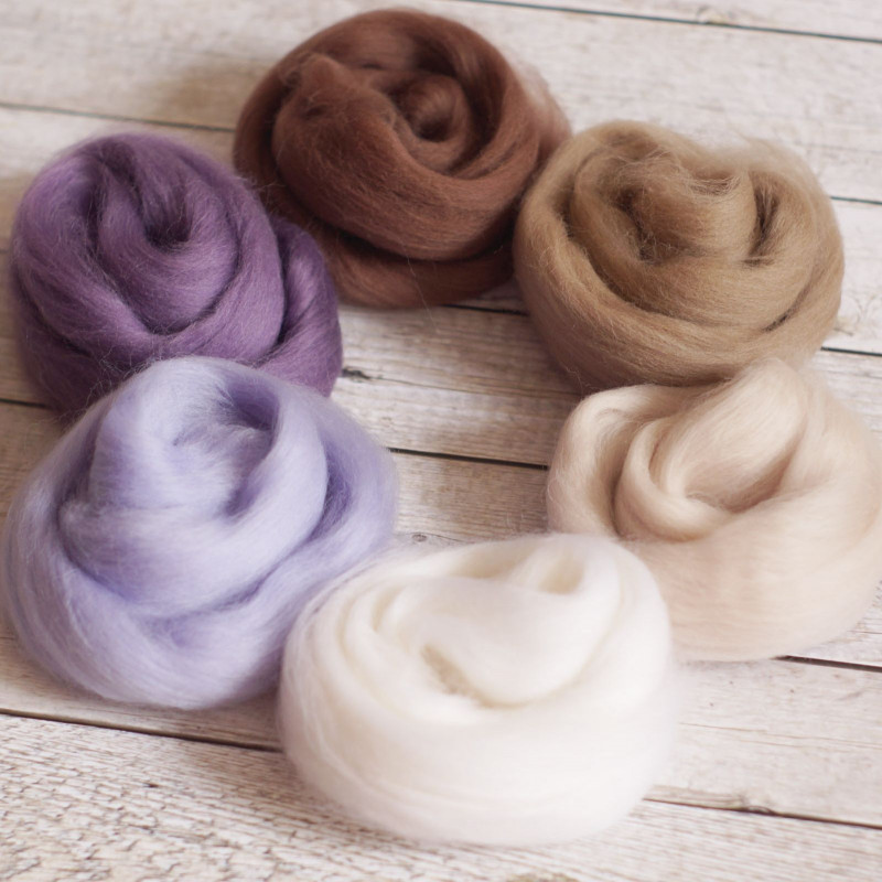 Kammzugset Flieder-Beige