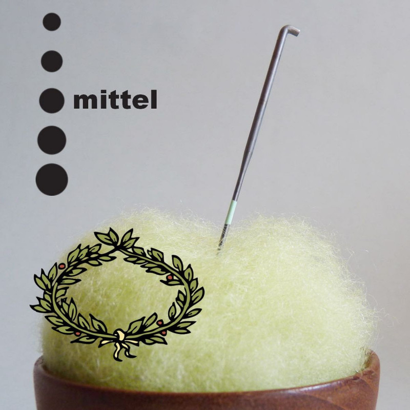 Kranznadel - fein 40 Gauge - mintfarbene Markierung