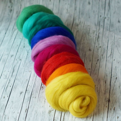 Kammzugset in 9 kunterbunten Farbtönen