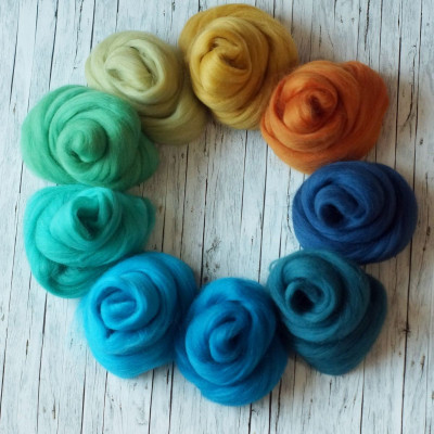 Kammzugset mit 9 Farben