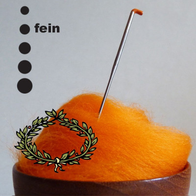 Kranznadel fein - 40 Gauge - fein - orange Markierung