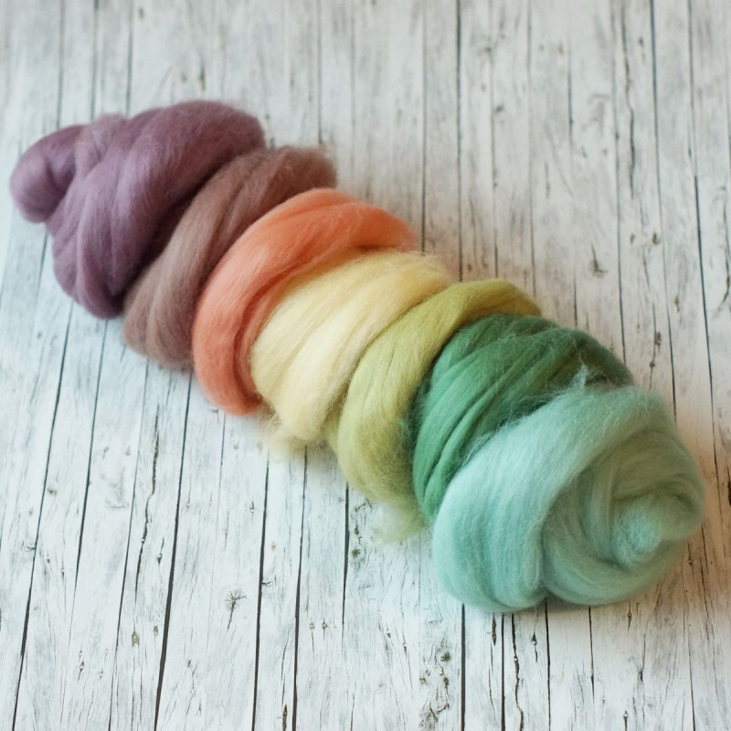 Kammzugset mit 7 Farbtönen