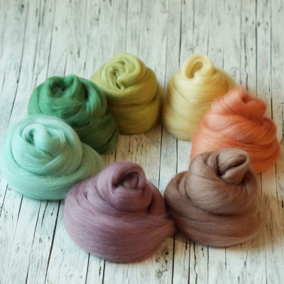 Kammzugset mit 7 Farbtönen