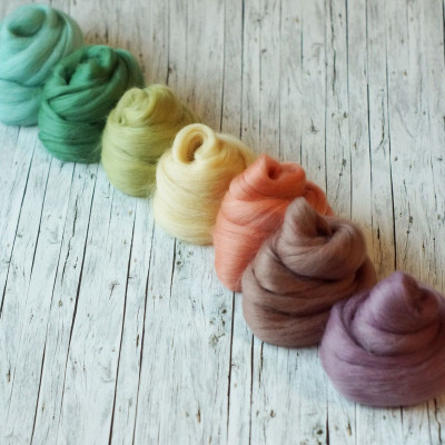 Kammzugset mit 7 Farbtönen