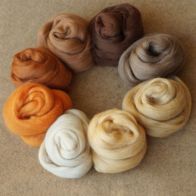 Kammzugset in 8 Beige-, Braun- und Orangetönen