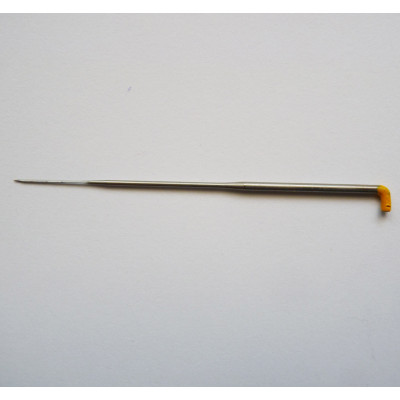 Extrafeine Filznadel mit häkchenfreier Kante - 42 Gauge - goldorange Markierung