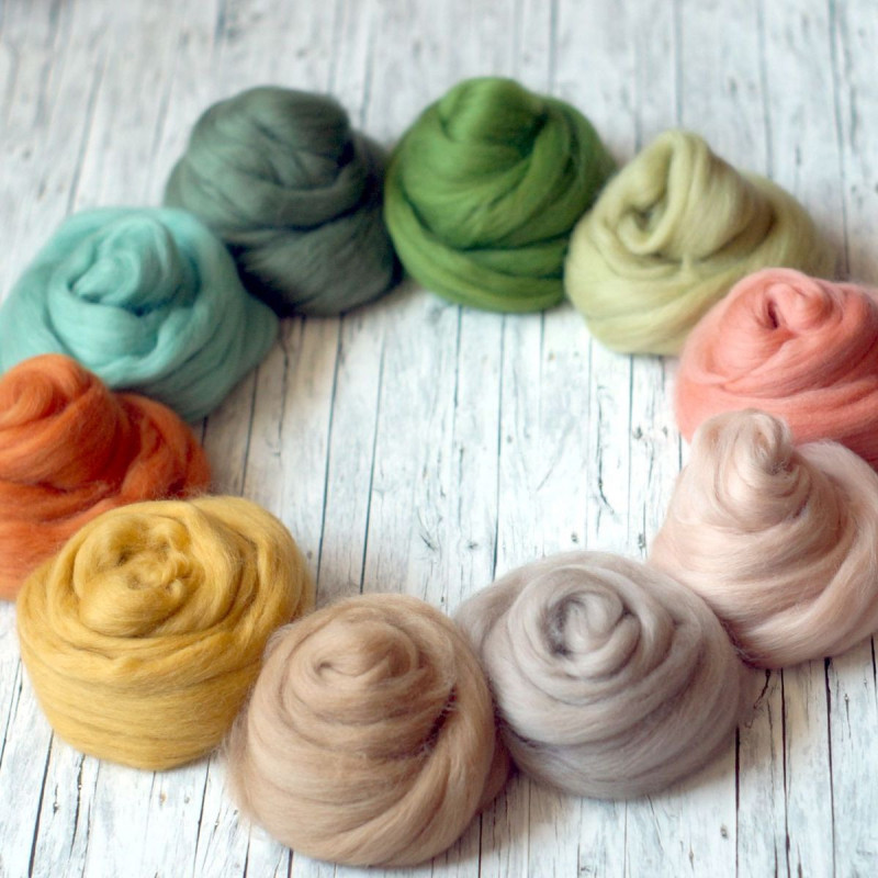 Kammzugset  mit 10 Farbtönen