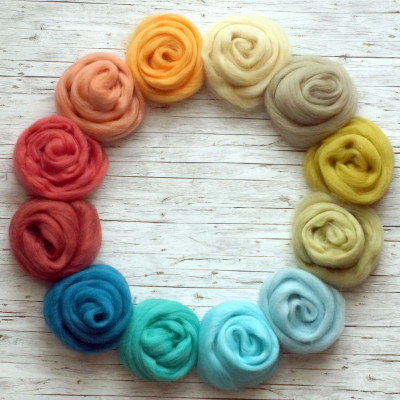 Kammzugset  mit 12 Farbtönen