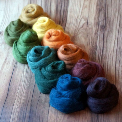 Kammzugset  mit 11 edlen Farbtönen