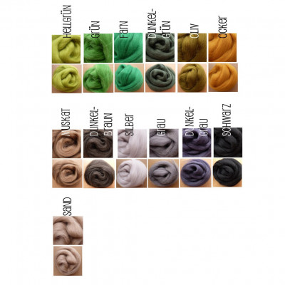 Großes Kammzugset mit 49 Farben