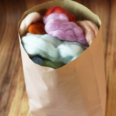 Restetüte Wollkammzug