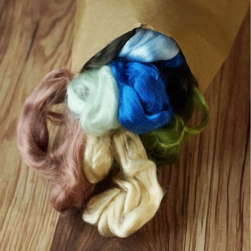 Restetüte Viskosekammzug