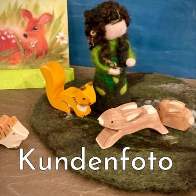 Wensleydale Locken Naturbraun