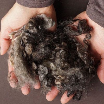 Wensleydale Locken Naturgrau
