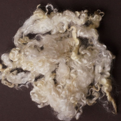 Wensleydale Locken Naturweiß
