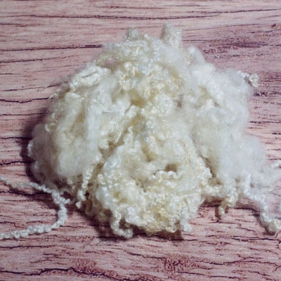 Blue Faced Leicester Locken Naturweiß