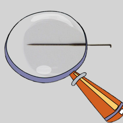 Einseitig gekerbte Filznadel - 32 Gauge - blaue Markierung