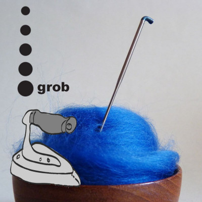 Einseitig gekerbte Filznadel - 32 Gauge - blaue Markierung